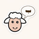 Ba Sheep Sticker