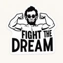 Lincoln Fight The Dream Sticker