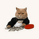 Boss Cat Money Sticker