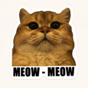 Big-Eyed Meow Cat Sticker