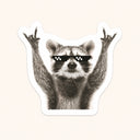 Deal With It Raccoon Sticker