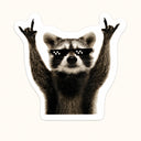 Rock Raccoon Sticker