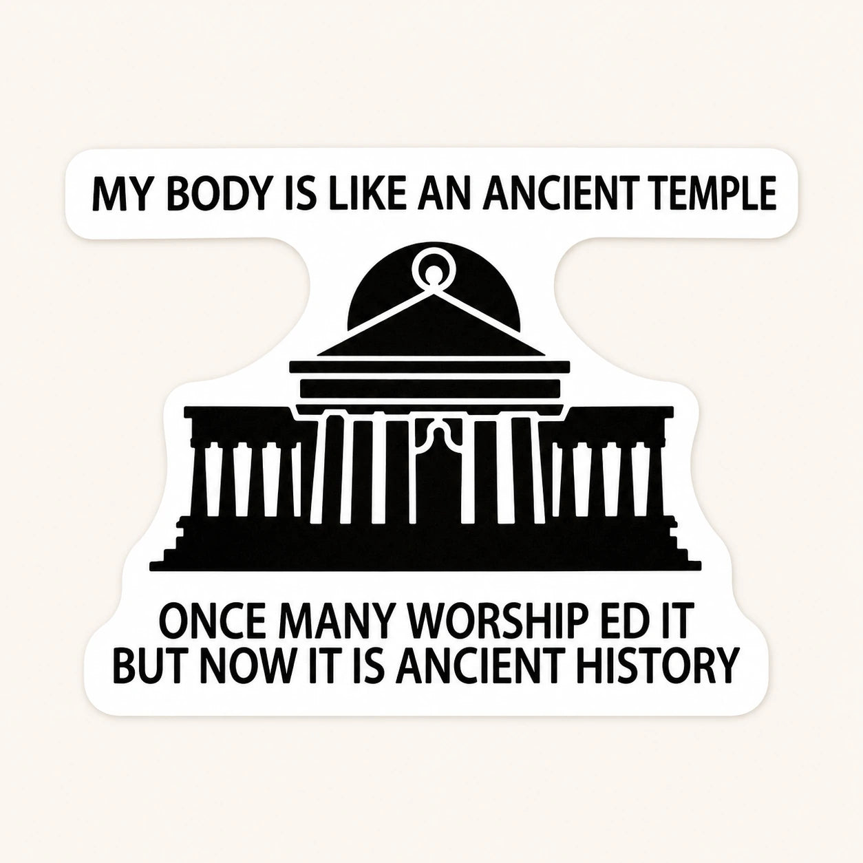 Ancient Temple Body Sticker