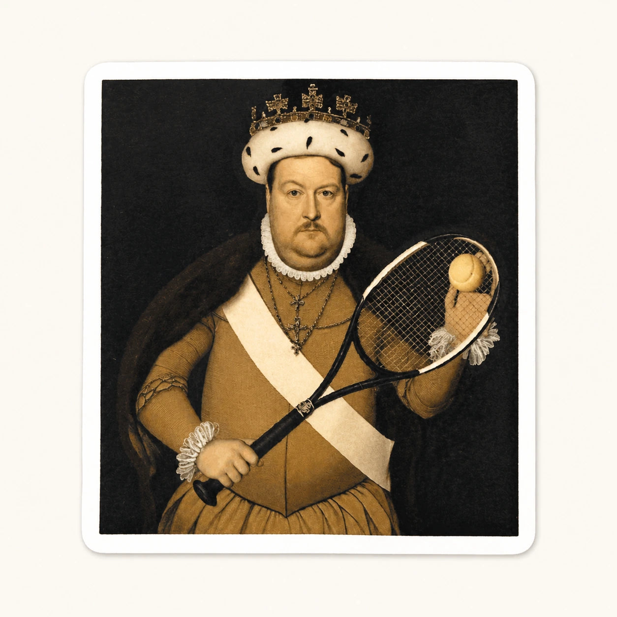 King Henry Tennis Sticker