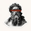 Zeus Bust Sticker