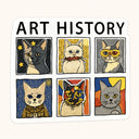 Art History Cats Sticker
