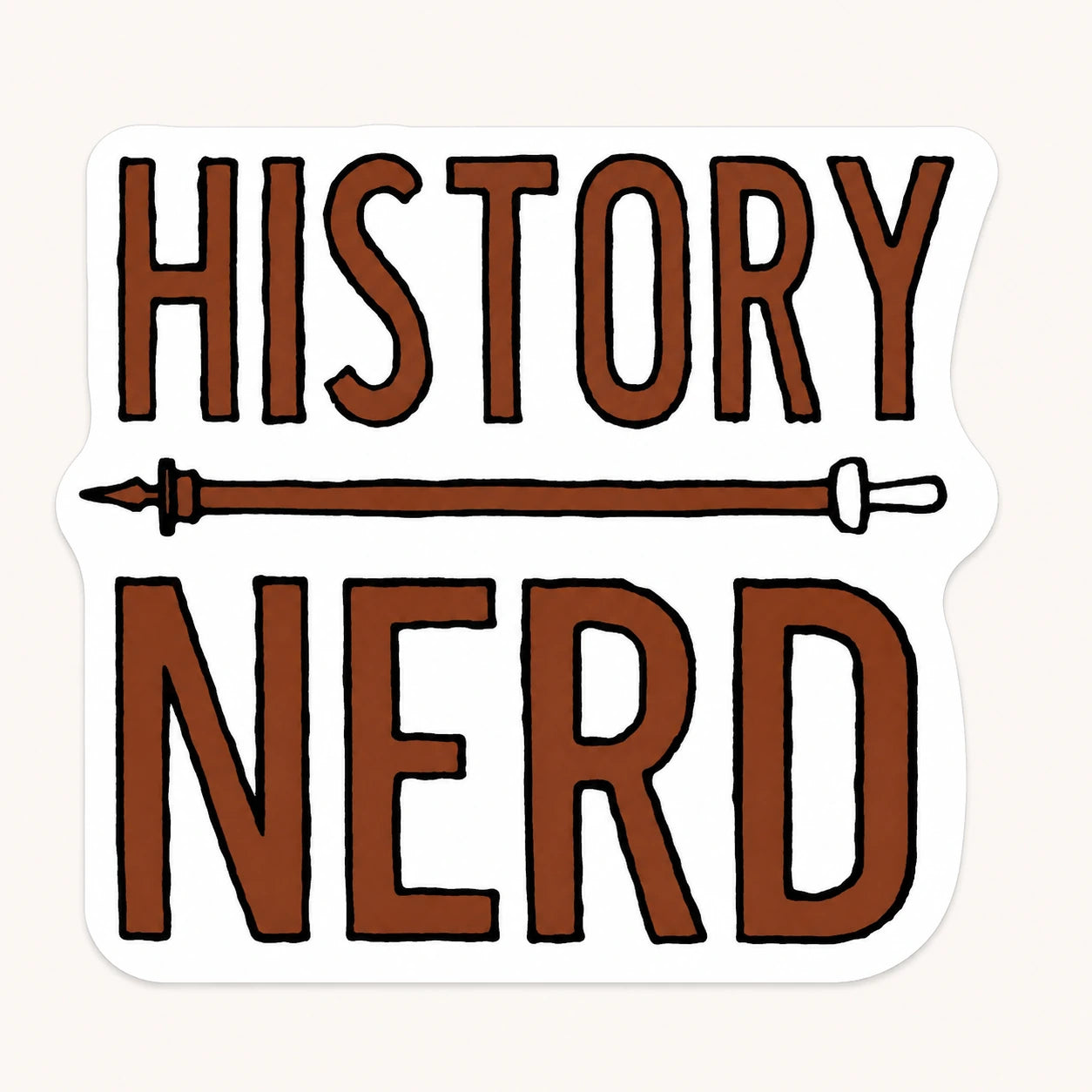 History Nerd Sticker