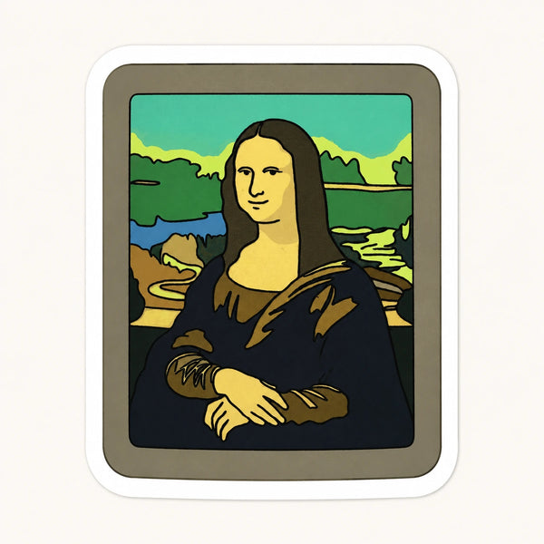 Mona Lisa Pop Art Sticker