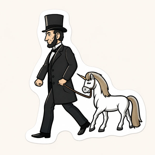 Lincoln Unicorn Sticker