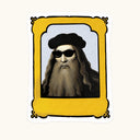 Leonardo Da Vinci Cool Sticker