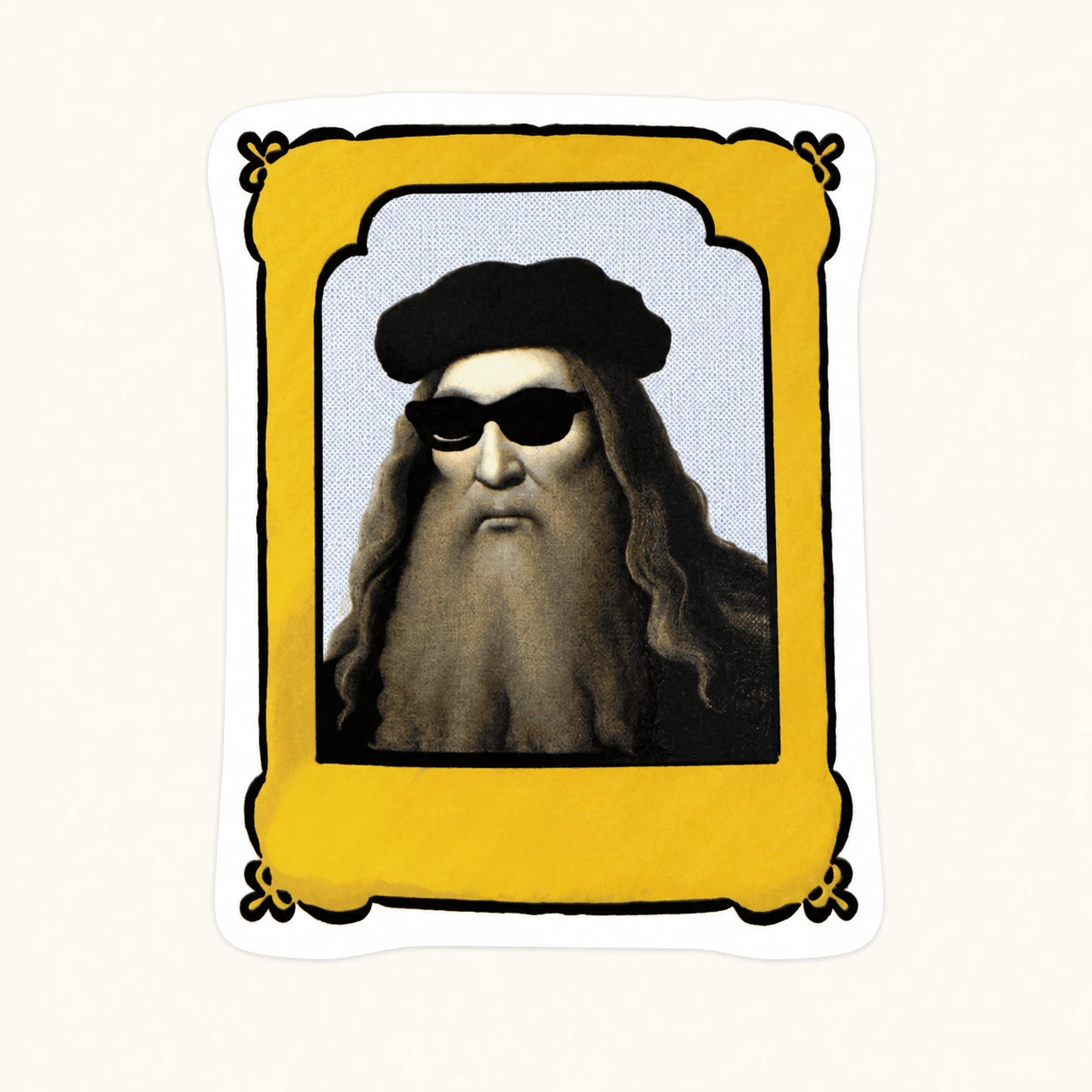 Leonardo Da Vinci Cool Sticker