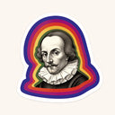 Shakespeare Rainbow Sticker