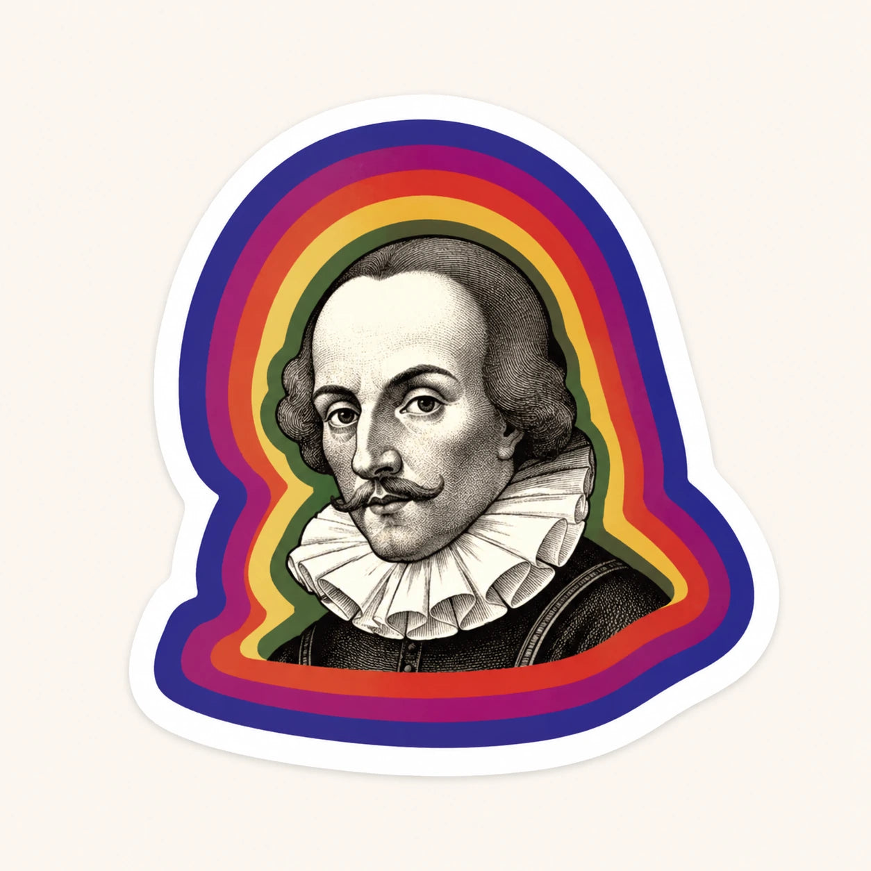 Shakespeare Rainbow Sticker