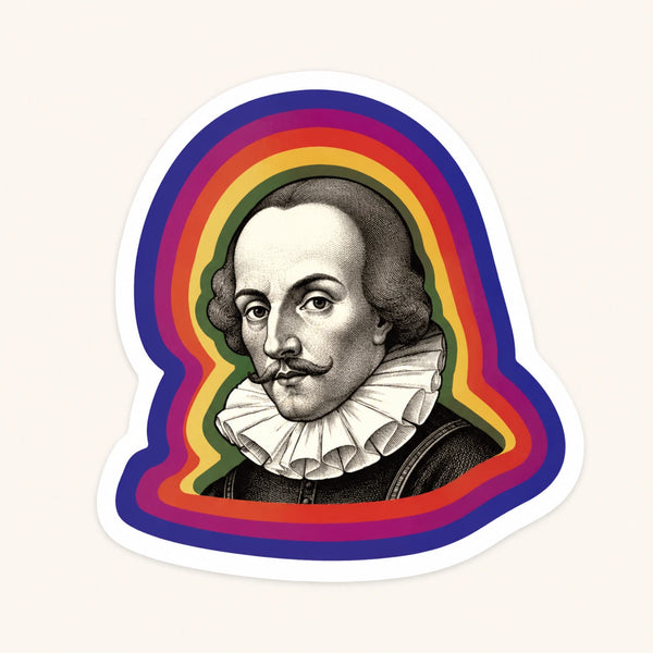 Shakespeare Rainbow Sticker