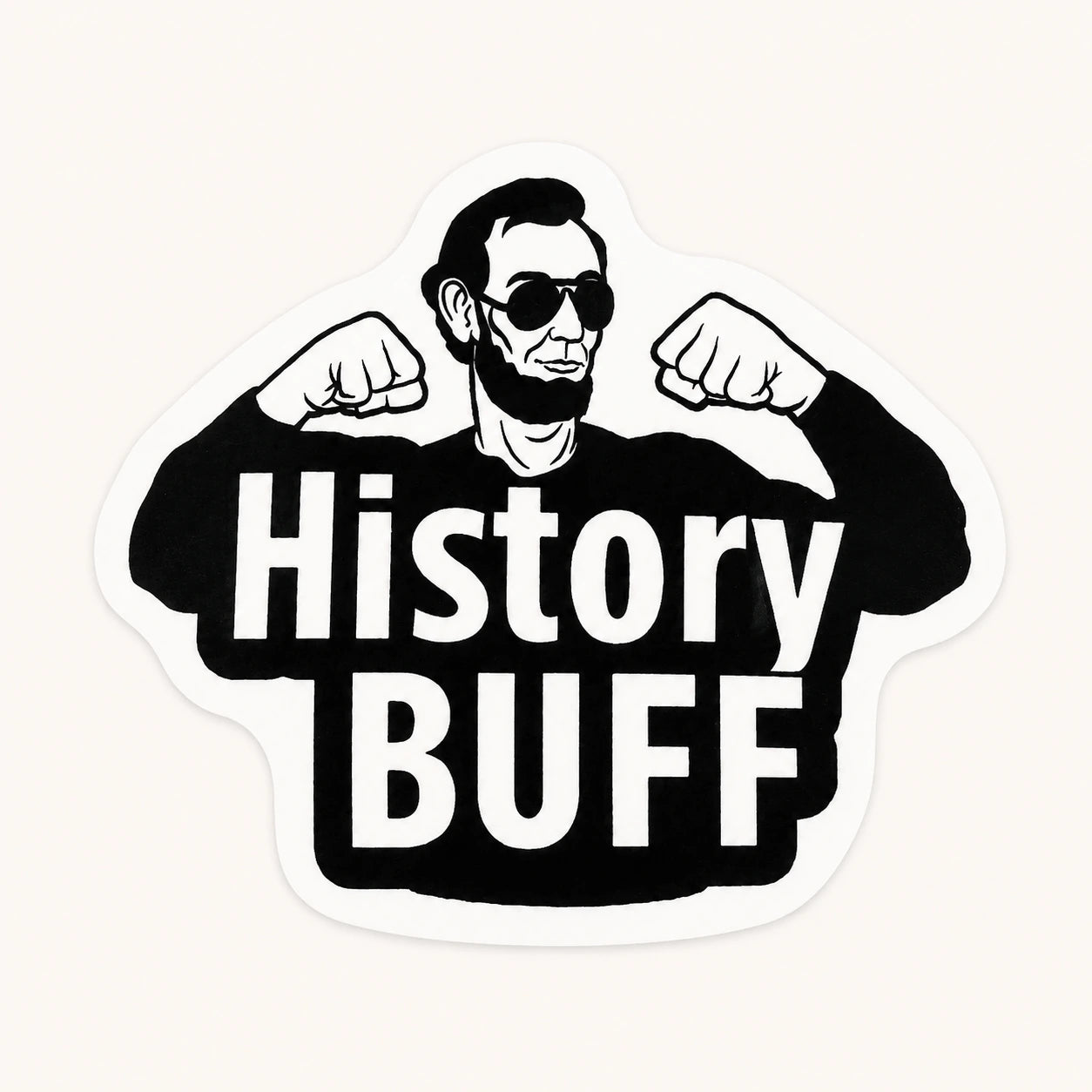 History Buff Lincoln Sticker