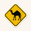 Camel Crossing Sticker