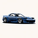 Mazda RX7 Sticker