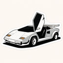 Countach Car Sticker