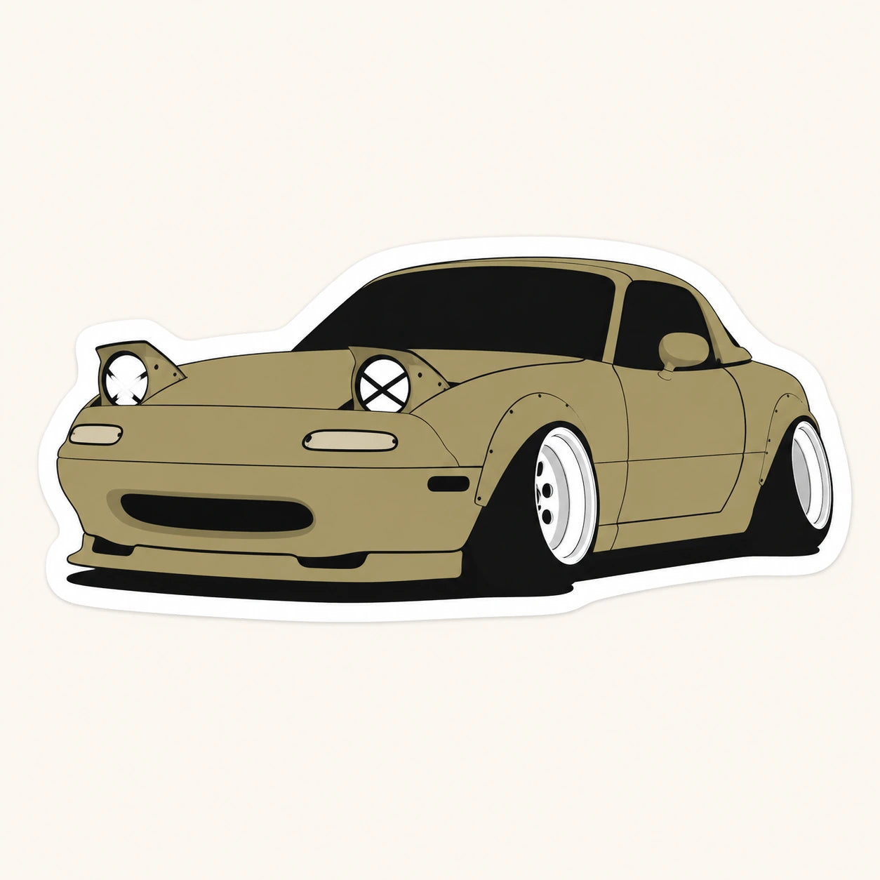 Miata Lowrider Car Sticker