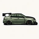 Custom Subaru STI Sticker