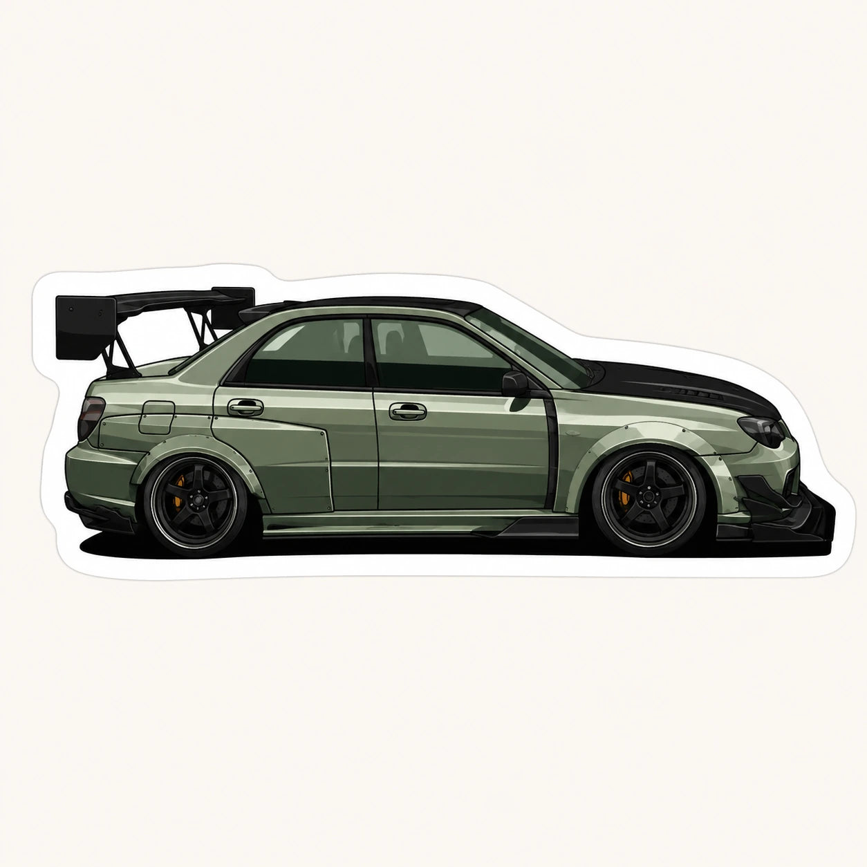 Custom Subaru STI Sticker