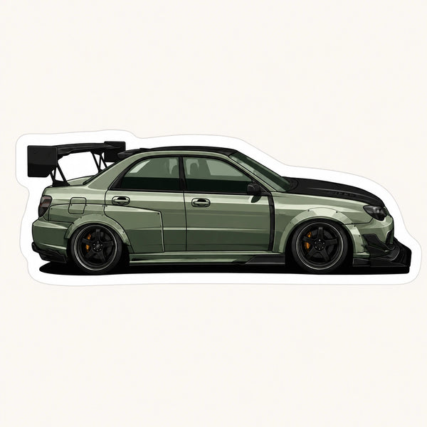 Custom Subaru STI Sticker