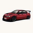 Mitsubishi Evo Sticker