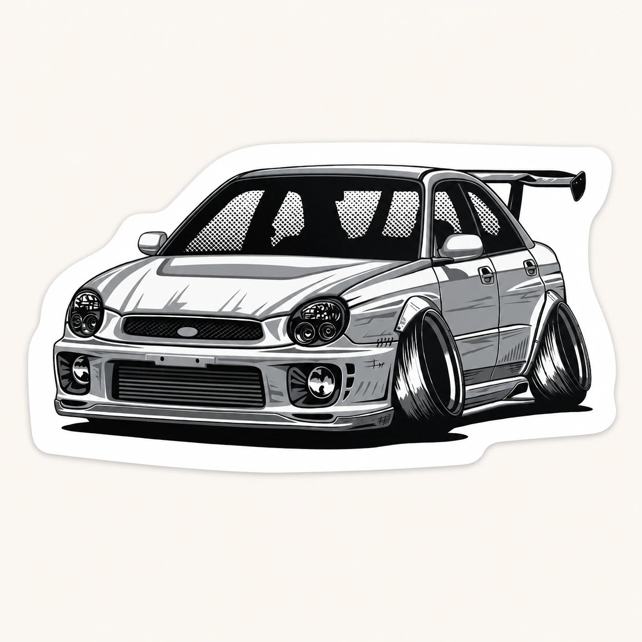 JDM Lowered Car Sticker