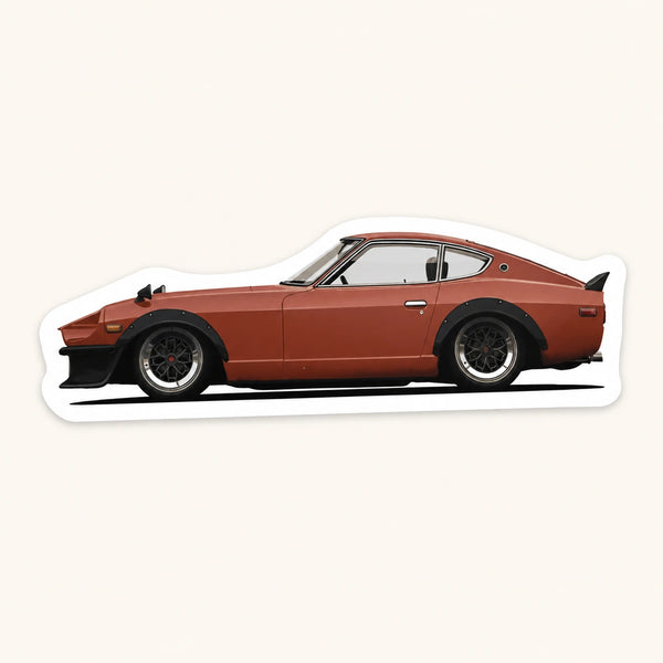 Datsun 240Z Terracotta Widebody Sticker