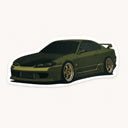 Green Silvia S15 Sticker