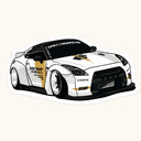 Speedhunters GTR Car Sticker