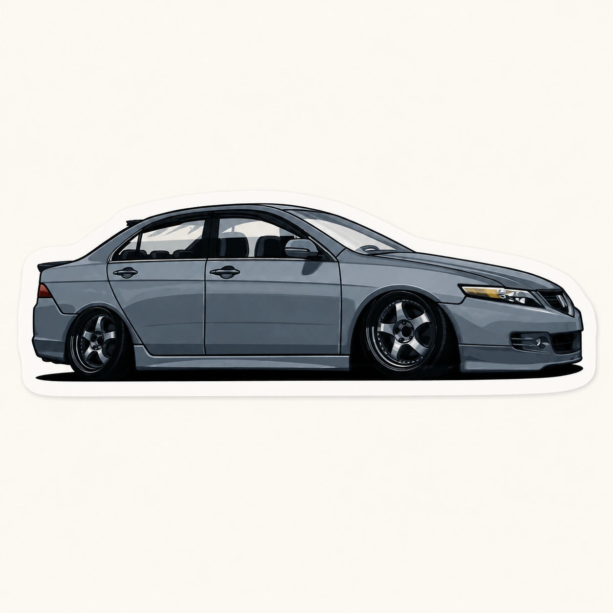 Slammed JDM Car Sticker