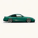 Green JDM Car Sticker