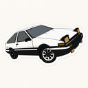 Initial D AE86 Sticker