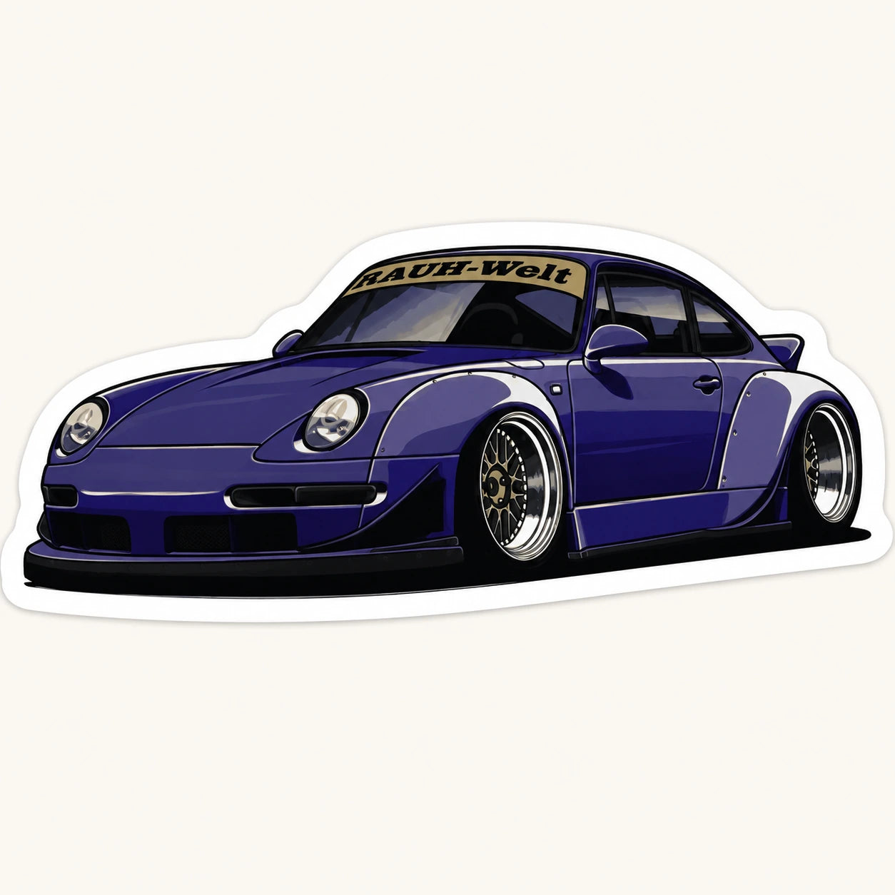 RWB Porsche Car Sticker