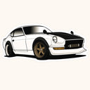 Datsun 240Z Car Sticker