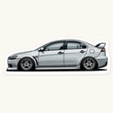 Lancer Evo X Car Sticker