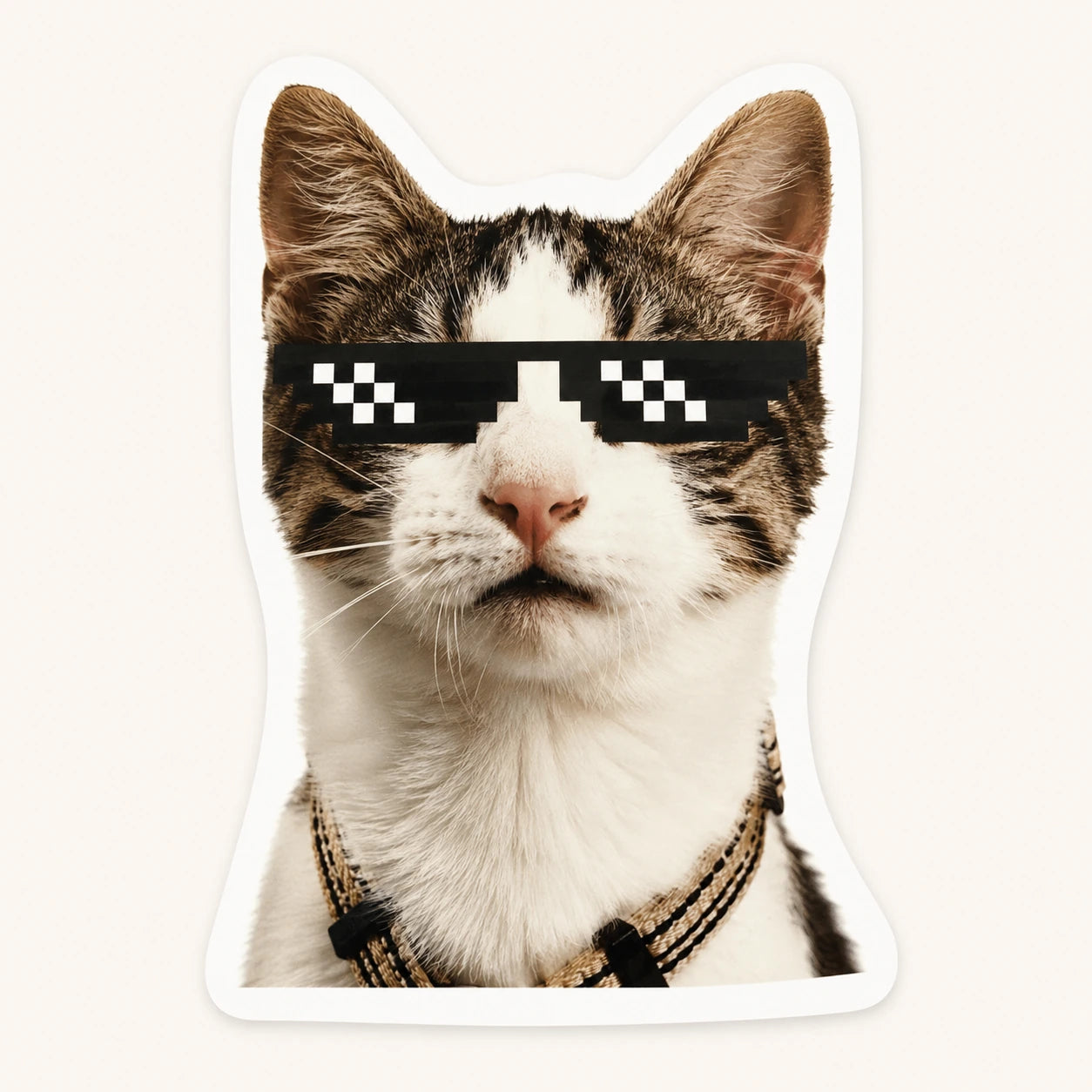 Thug Life Cat Sticker