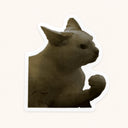 Cat Bicep Flex Sticker