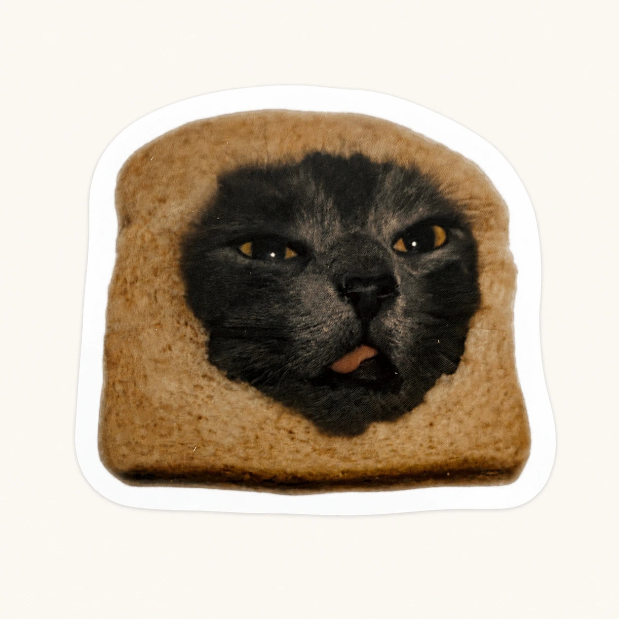 Cat In Toast Sticker