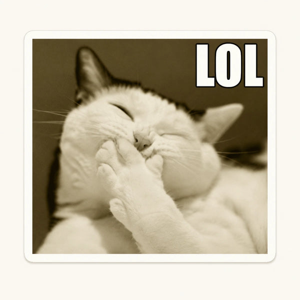 Laughing Cat LOL Magnet
