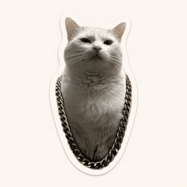 Cool Cat Chain Sticker