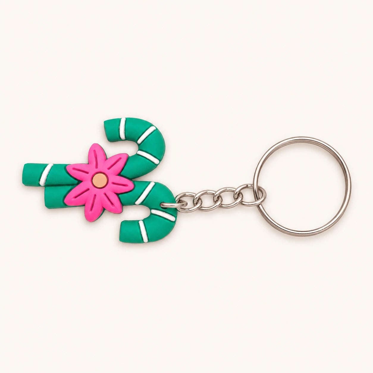 Candy Cane Keychain