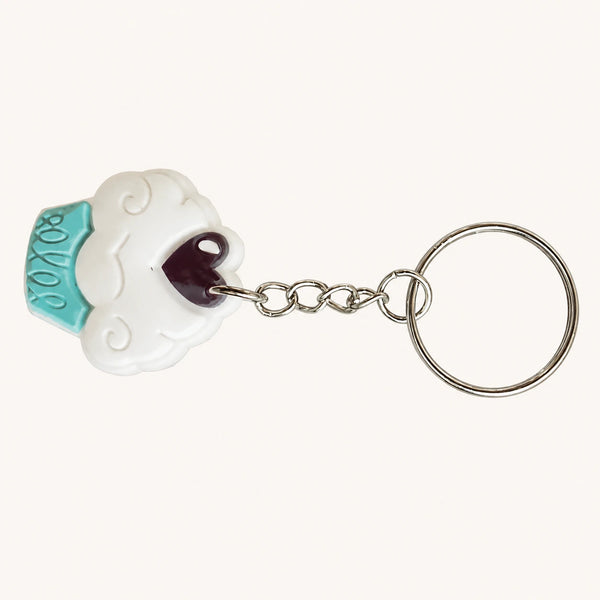 Cloud Heart Keychain