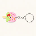 Pink Green Watermelon Popsicle Keychain