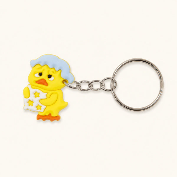 Sleepy Chick Keychain