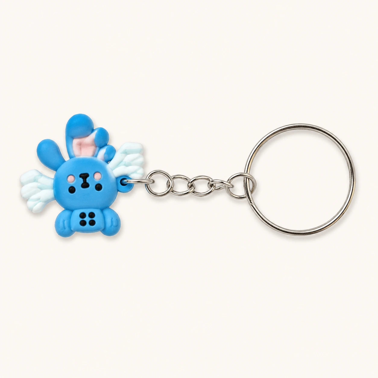 Blue Winged Bunny Keychain