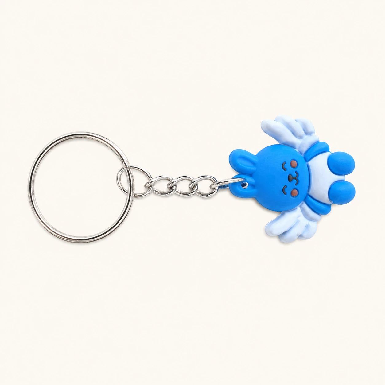 Blue Bunny Keychain