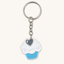 Cupcake Heart Keychain