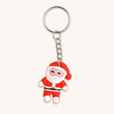 Happy Cartoon Santa Keychain